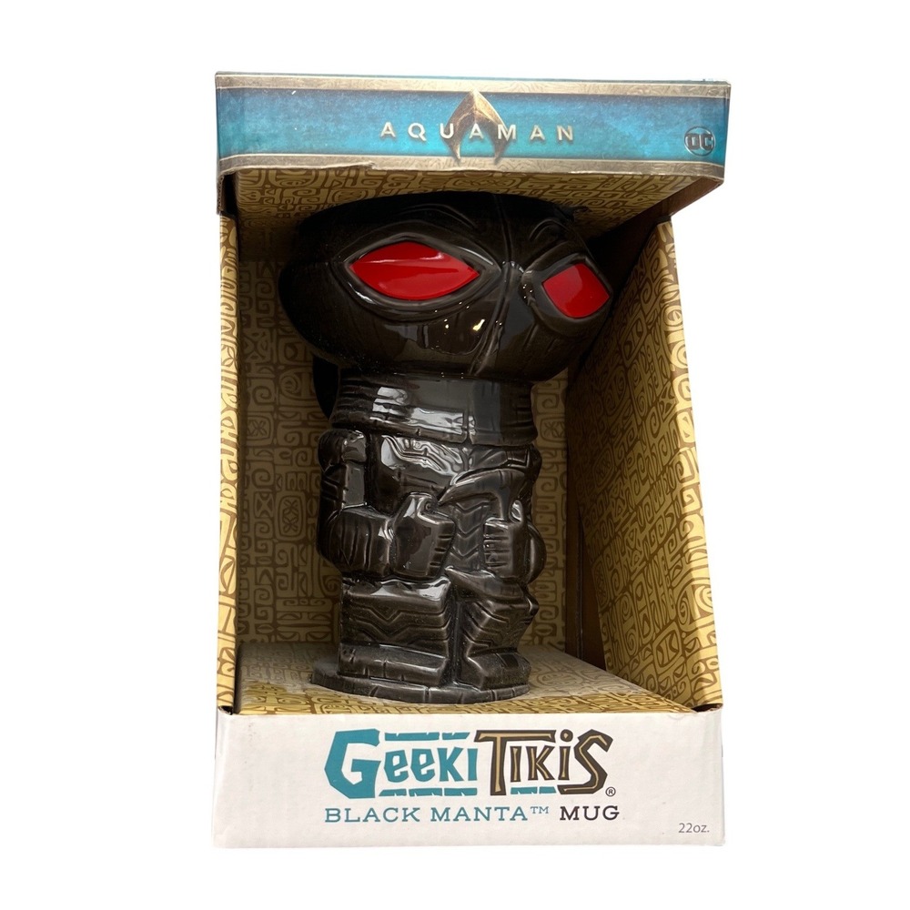 Geeki Tikis Black Manta Ceramic Mug DC Comics Aquaman 22oz New in Box